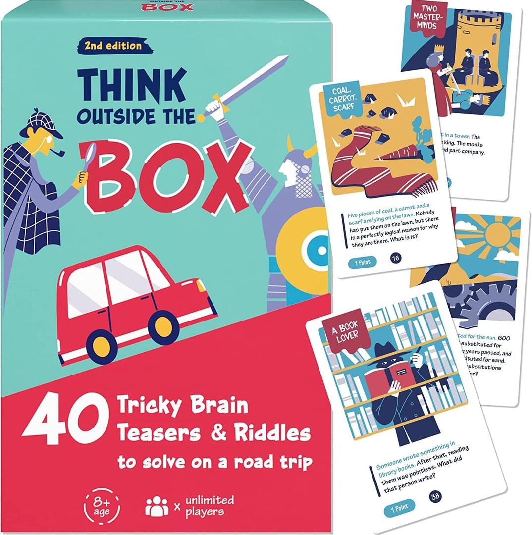 WELL BALANCED Road Trip Games for Adults - Car Games for Adults - Travel Games