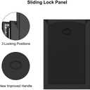 [MAVRICPOWER] Aluminum Large Dog Door for Exterior Door, Doggie Door with 2 Sliding Lock Panels for Extreme Weather, Pet Door for Dogs Up to 80 lbs