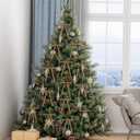 2 x 30 Pcs Christmas Velvet Wreath Bow, 5 x 7 Inch Vintage Velvet Ribbon Bows Rustic Crafts Gift Bows for Indoor Outdoor Wreaths Garland Holiday Xmas Tree Wrapping Crafts (Khaki, Width of 3/8")