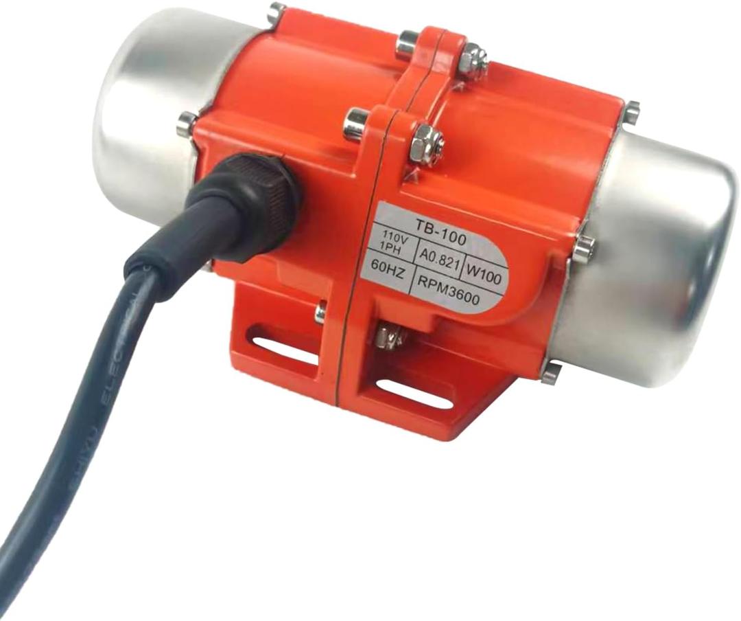 100W Concrete Vibrator Industrial Vibration Motor Single Phase AC 110V 3600rpm Motor Vibrating Source For Silo Hopper Shaking Table