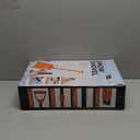 49.6" Snow Shovel Kit for Driveway Car Snow Kit with Snow Cleaning Brush Ice Scraper, Foldable Manual Snow Removal Tool, 3-Piece Detachable Winter Car Emergency Set, Orange