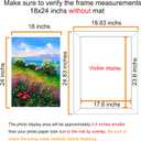 BESCRCL 18x24 Frame Wall Hanging Photo Frame, 18 x 24 Poster Frame Black, 1 Pack