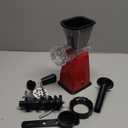 LHS Manual Meat Grinder with Stainless Steel Blades Heavy Duty Powerful Suction Base for Home Use Fast and Effortless for All Meats-Red