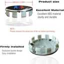 4PCS M 3 Color Wheel Center caps with Same Logo tire Valve caps Cover Original Vehicle Replacement 2.7in/68mm Center Wheel hub Rim Cover