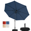 Sundale Outdoor Olefin 5-Year-Non-Fading 10FT Patio Umbrella with Sand Bag Base, Outdoor Umbrella with Tilt and Crank