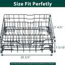 WD28X25960 Dishwasher Lower Rack Replacement Parts for GE Lower Dishrack Drawer Tray Rack 21.8 x 20.6 x 7.3 GE PDW7880G00SS GDWT368V55SS Profile Dishwasher Bottom Dish Rack Assembly 1 Pcs