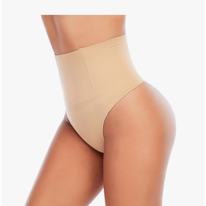 Werena Tummy Control Thong Shapewear for Women Seamless Shaping Thong Panties Body Shaper Size L