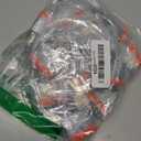 Padlocks with Same Key, LQYN 12 Pcs Laminated Keyed Padlock (1-9/16", 40mm), Keyed Alike Locks, Normal Shackle, for Storage Locker, Hasp Latch, Toolbox, Sheds (12 Pack Orange)