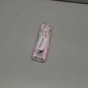 Mini 2-in-1 Ceramic Curling Iron and Straightener, Travel Size Dual Voltage Hair Styling Tool for Short Fine Hair, Lightweight Portable Iron Heating Curler (Pink)