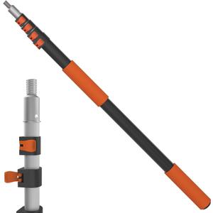 LAANPOLE Telescoping Pole, 5-20FT Aluminum Extension Pole(26FT Reach), Multi-Purpose Paint Roller for Painting, Dusting and Cleaning