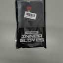 WYOX Boxing Hand Wraps Inner Gloves Men Women, Half Finger Under Mitts with Elasticated Bandages for Fist Protection, Ideal for Muay Thai, Kickboxing, MMA, and Martial Arts, Perfect for Training (Black)