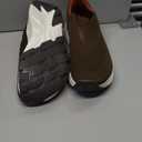 JACKSHIBO Mens Slip in Free up Hands Shoes Wide Toe Box Arch Support Orthopedic Walking Sneakers Cushioned Thick Zero Drop Sole Metatarsal Pads (size 46.5)