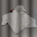 Baby White Lamb Soft Stuffed Animal Security Blanket, Plush Sheep Character Lovey Blanket, Baby Shower/Nursery Gift, Newborn Infant Toddler Snuggle Blankie for Boys Girls, 13 Inches
