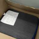 IASEAHK Chair Cushions for Dining Chairs Set of 4, Non Slip Kitchen Chair Pads, 17" x 16" x 2", Indoor Dining Chair Cushions with Ties, D-Shaped Seat Cushions for Kitchen Chairs, Navy Blue, 4 Pack