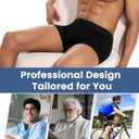 Varmax Incontinence Underwear for Men, Cotton Reusable Washable Leakproof Boxer Briefs, Heavy Flow Bladder Leak Men's Incontinence Underwear (Large, Black 1)