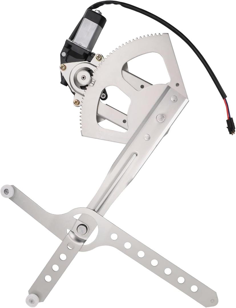 Front Driver Side Power Window Regulator with Motor Compatible with Chevy/GMC C1500 C2500 C3500 K1500 K2500 K3500, Chevy Blazer Tahoe, GMC Yukon 1988-2002, Replace OEM 741-655 Front Driver Side Power Window Regulator with Motor Compatible with Chevy/GMC C1500 C2500 C3500 K1500 K2500 K3500, Chevy Blazer Tahoe, GMC Yukon 1988-2002, Replace OEM 741-655