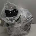 Windyun Reusable Grocery Bags Large Non Woven Shopping Bags with Handles Foldable Portable Tote Bulk, 12.6 x 11.8 x 6.3 Inch (Black)