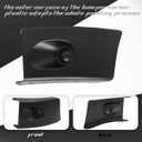 Front Black Corner Bumper End Cap Compatible with 2003-2007 Freightliner M2 106 112 Left Side Plastic (PP)