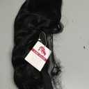 AISI HAIR Black Wig for Women, Long Wavy Lace Hairline Middle Part Synthetic Heat Resistant Wig for Daily Party-26 Inch