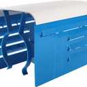 TonGass Universal Fit Pool Pump Motor Cover 13.1" x 8.5" x 8.3" Adjustable Motor Cover for 1/3 Hp to 2 Hp Motors Hard Plastic Covers for Pump Motors Top and Sides - Blue