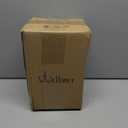 Wellmet Linen 8"x 8"x11" Lampshade, No Assembly Required, Classic Modern Lamp Shade for Table Lamp, Bedside Lamp, Floor Lamp, Fabric Drum Lampshade, Spider Fitter
