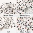 M MAELREG Mens Hawaiian Shirts Short Sleeve Button Down Tropical Beach Floral Solid Print Summer Vacation Mens Casual Shirts (L)