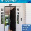 Flux Phenom Magnetic Screen Door  2025 Upgraded Fine Weave Mesh Screen, Heavy Duty 52 Magnets, No-Gap Seal, Pet & Scratch Resistant, Includes 2 Easy Install Kits, 38"x82"