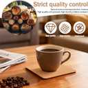 100 PCS Self-Adhesive Cork Sheets 4 x 4 Inch Squares Cork Coasters Square Corks Board Backing for DIY Crafts, Drinks and Home Tabletop Decoration