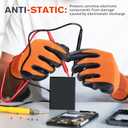 50 Pairs Working Gloves for Men Women Bulk Micro Foam Nitrile Coated Resistant Nylon Safety Gloves (Colorful)