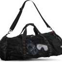 Fitdom 90L Large Mesh Duffle Bag for Scuba Dive or Snorkel Equipment. Best for Water Sports & Beach Activities like Swimming, Diving & Snorkeling. Perfect for Travel, Storage Swim Gym Gears & Balls (Black)