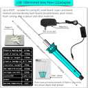 Hot Wire Pen, Electric Hot Wire Cutter Pen 10cm, Styrofoam Cutting Hot Pen Hot Wire Cutting Pen for Amateur DIY Heat Cutting Engraving Pen, Art Making, Foam Carving (blue, 100mm)