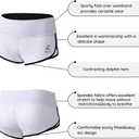 Women's Active Shorts Fitness Sports Yoga Booty Shorts for Running Gym Workout (White, S)