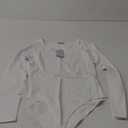 MANGOPOP Women's Square Neck Short Sleeve Long Sleeve Bodysuit Sexy Body Suits Shirt Slim Fitted Tops (Large)