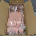 50 Pack Velvet Baby Hangers Non-Slip Clothes Hangers with Swivel Hooks, Space Saving Infant Toddler Closet Organizers, Ultra Thin Durable Child Hangers for Nursery, Kids, Children Wardrobe (11.8inch) (Pink)