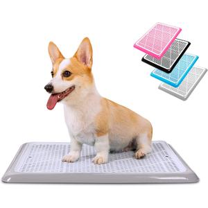 Pet Awesome Dog Potty Tray/Puppy Pee Pad Holder 25x20 Indoor Wee Training for Small and Medium Dogs (Grey)