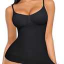 FeelinGirl Womens Tank Top Shapewear Tummy Control Tops Slimming Cami Tank Seamless Compression V Neck Camisole