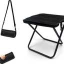 MealFlow Pro Portable Foldable Backpack Stool, Pocket Chair Camping Fishing Stool, Mini Outdoor Camping Stools Sling Bag, Collapsible Stools Chairs Carry Bag for Fishing Travelling Picnics