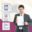 NextDayLabels - W-2 4-Up Employee Tax Forms, Instructions on Back" for 2025, for Laser/Inkjet Printer. Compatible with QuickBooks and Accounting Software ETC. (Pack of 25 Sheets & Self Seal Envelopes)