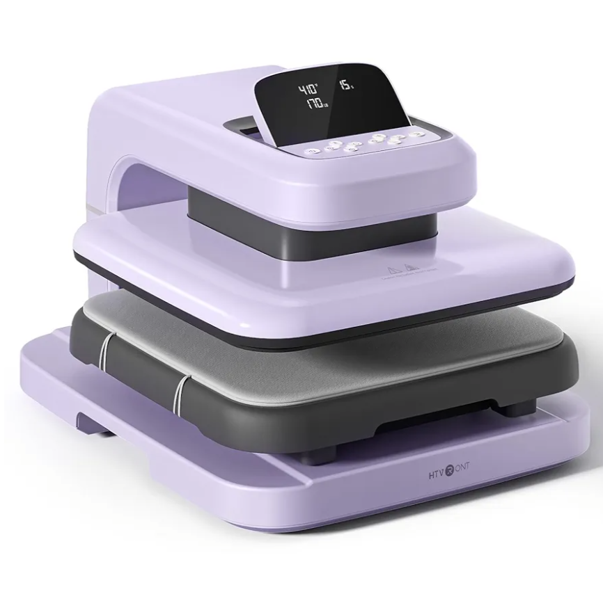 HTVRONT Auto Heat Press 2 - Heat Press Machine for T Shirts with Adjustable Pressure & Higher Heating Height, Heats Up Fast & Evenly Heat Press 15x15 for HTV, Sublimation, Heat Transfer Projects