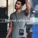 ZCDAYE Wallet Case for Samsung Galaxy Z Flip 4 5G, Leather Case with Card Holder and Long Lanyard - Pink