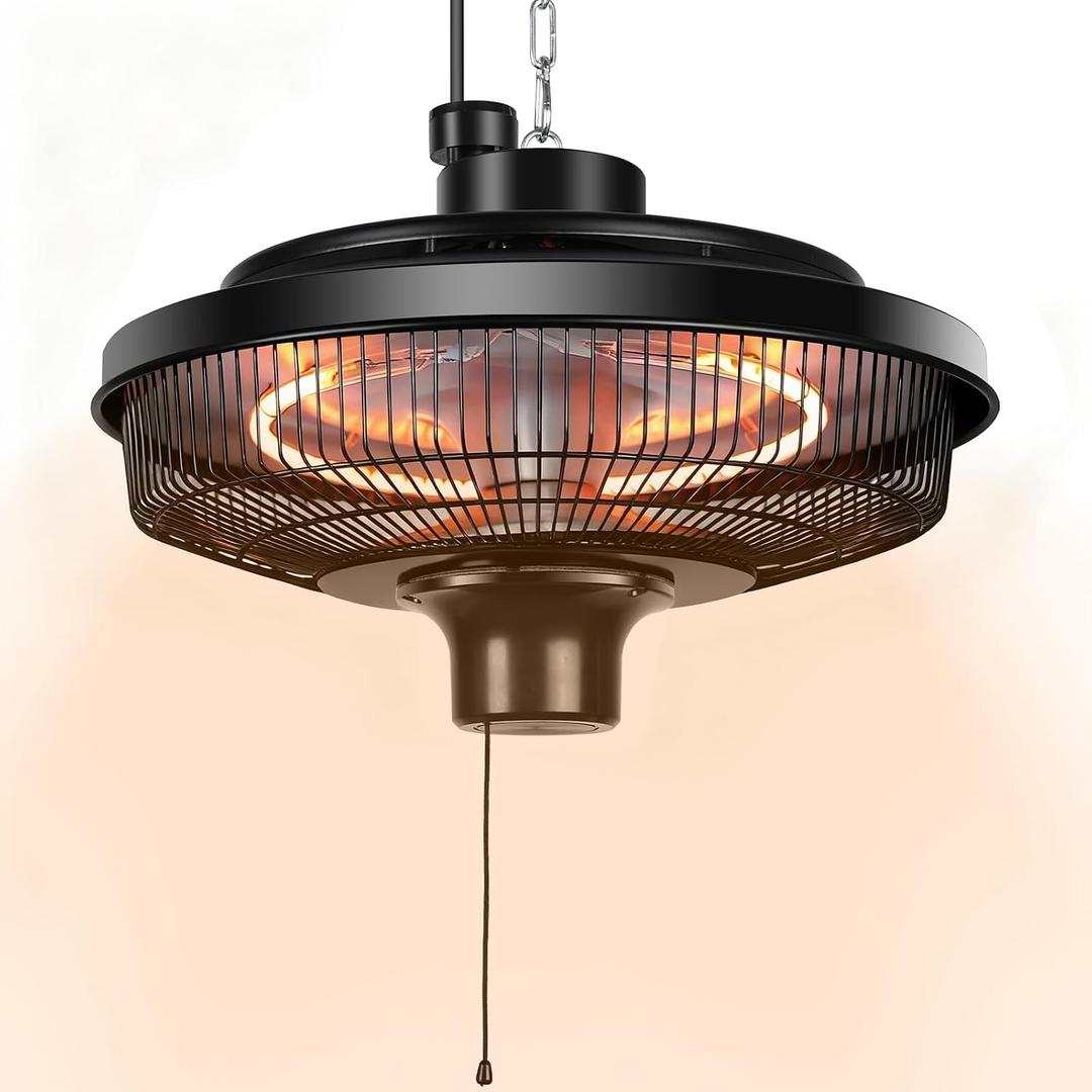 Fanspex 1500W Electric Ceiling Heater for Home, Patio, Gazebo & Greenhouse
