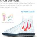 Insoles for ASICS Sneakers, Replacement EVA Running Inner Footwear Inserts for Men's Comfortable Light-Weight and Cushion Shock Absorbing(US Men9-EU43)