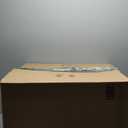 Amazon Basics Cat Litter Box with Lid, No-Mess, Standard, unisex, Charcoal, 26 in x 23 in x 20 in