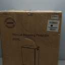 GarveeHome 2 x 8 gal Stainless Steel Double Trash Can with Lid for Kitchen, Large Dual Trash and Recycle Bin Combo, Step-on Kitchen Metal Garbage Cans, PP Inner Buckets, Liner Rim, Silver