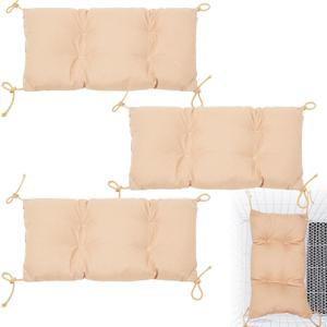 3 Pack 8.66" x 15.75" Soft Cat Kneading Pillow Cushion Bed for Cat Dog Pet House Perch Shelf Cushion Pad Padding (Rectangle,Beige)