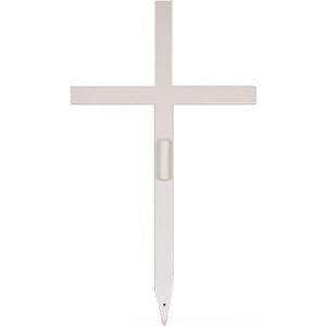 Memorial Crosses Stake for Roadside,Outdoor,Cemetery,Garden, Gravesite,Funerial, Temporary Grave Marker for Dad,Mom,Grandpa,Memorial Marker, Headstone Replacement (Medium 22" x 12")