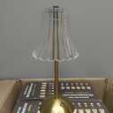 Liliful 8 Pcs Cordless Table Lamp Rechargeable Touch LED Small Gold Portable Battery Operated USB-c Desk Lamp 3 Color Dimmable for Bedroom Living Room Dining (Gold,Rose Style)