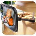 Baby Car Mirror for Baby Hook Clip Design Never Shake Baby Mirror for Car Seat Mirror Rear Facing Newborn Essentials Easy Install Back Seat Mirrors for Car ShatterProof Crash Tested Baby Shower Gifts