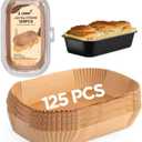 Loaf Liners for Baking, Loaf Liners, Baking Liners, Banana Bread Packaging, Loaf Pan Liner, Parchment Paper for Loaf Pans, Pan Liners, Parchment Paper Liners (9" x 5" Rectangle 125pcs)