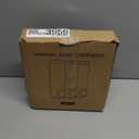 Shampoo and Conditioner Dispenser,Shower Soap Dispenser 3 Chamber No Drill Wall-Mounted Shampoo Dispenser for Shower Wall Mounted Shower Dispenser for Bathroom Hotel Large Capacity,Black